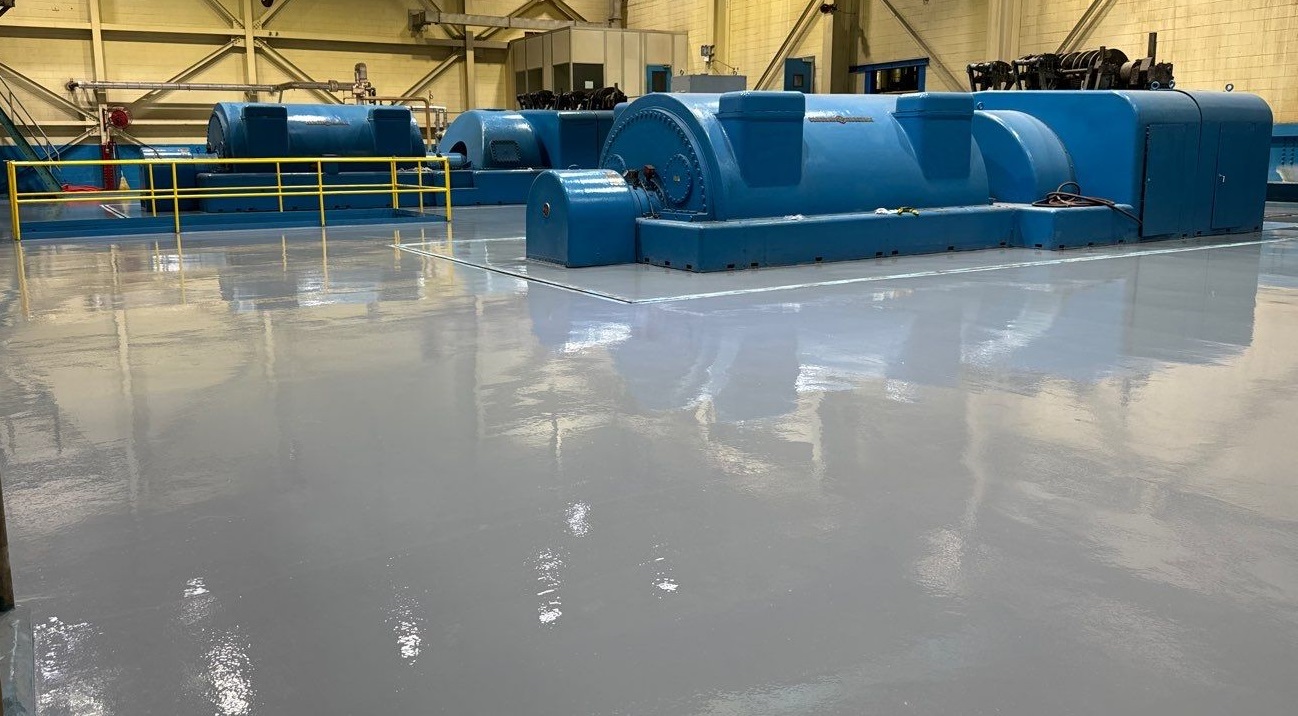 Industrial Applications, Inc. installed an epoxy mortar flooring system and installed line striping to improve safety and traffic flow to manufacture flooring. 